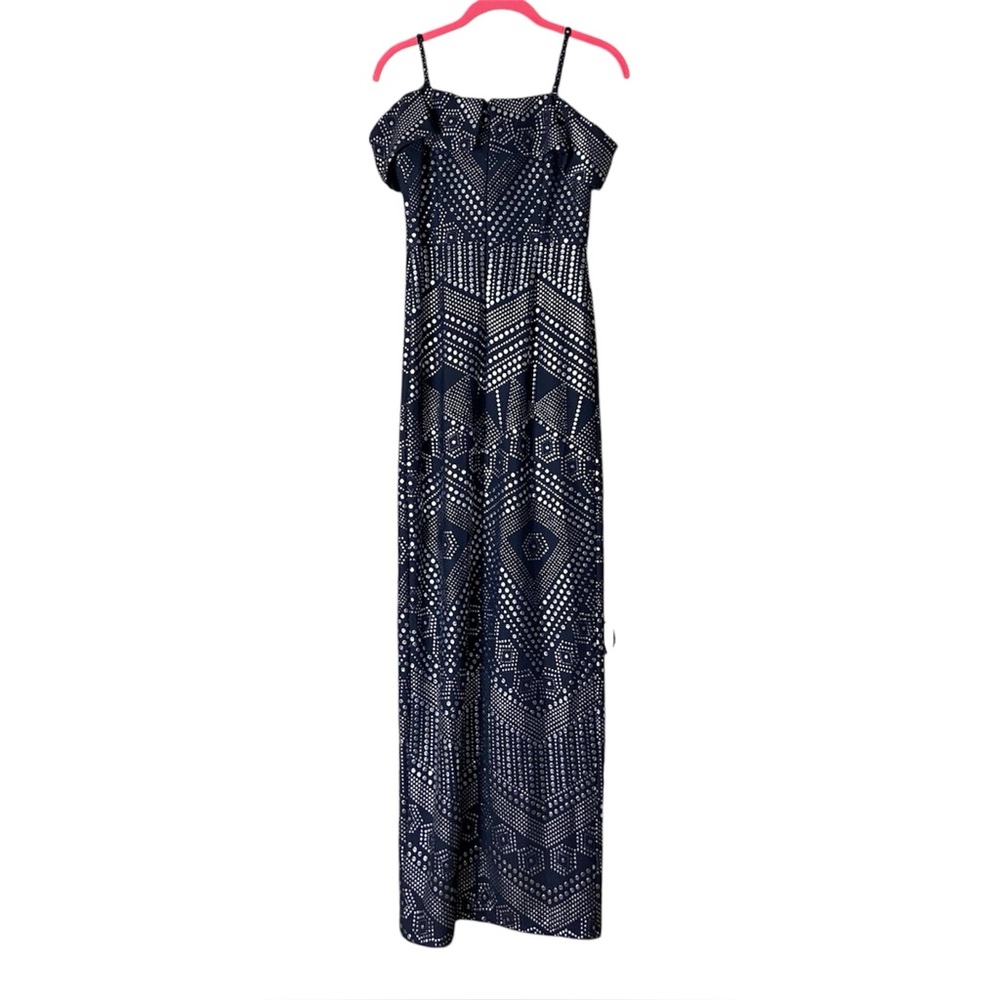 Laundry by Shelli Segal Embellished Popover Gown Dress 2 Wedding Guest - Picture 3 of 5